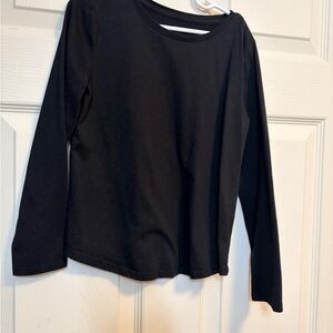 Wonder Nation Black Long Sleeve Kids Tee